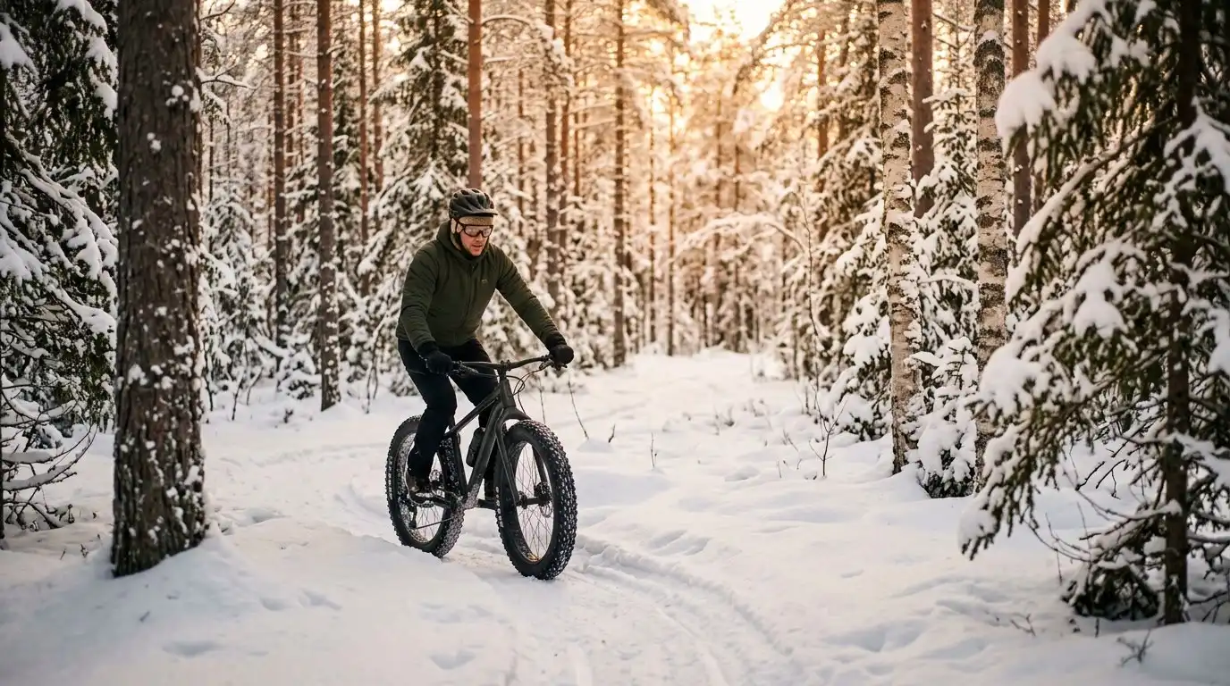 Fatbike talvimetsäpolulla Suomessa — Fatbiket etusivu