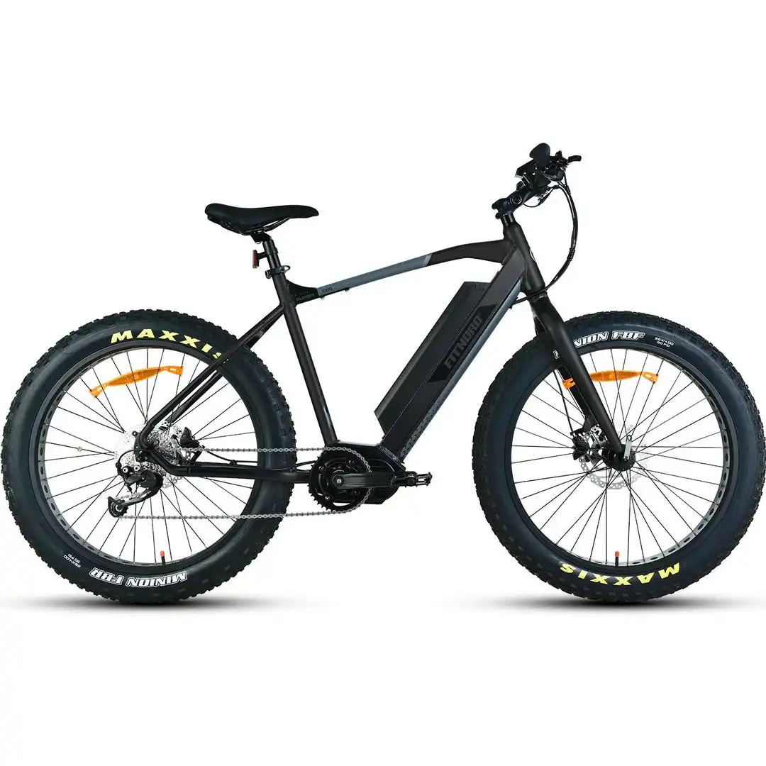 FitNord Rumble 1000 sähköfatbike mustalla rungolla