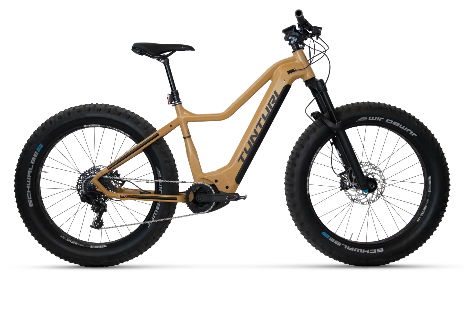 Tunturi E-max EBF600 sähköfatbike beige rungolla