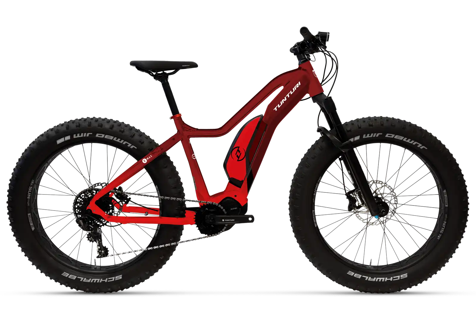Tunturi E-max EP6 sähköfatbike leveillä maastorenkailla